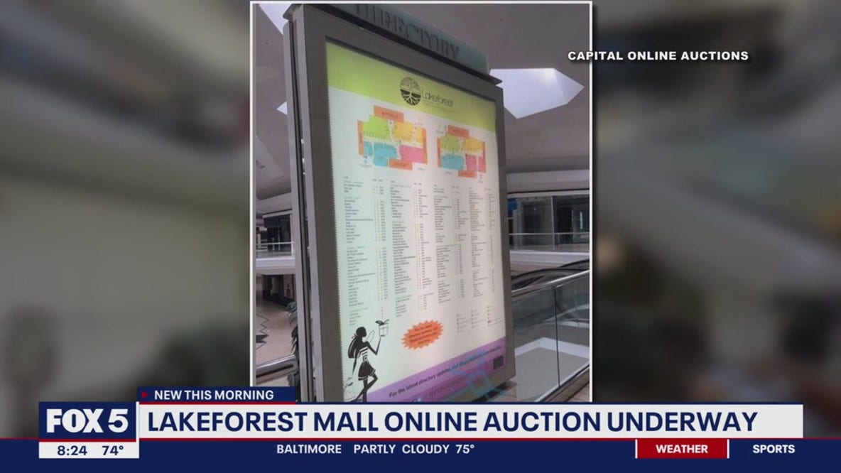 Lakeforest Mall items up for auction